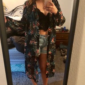 Tropical mesh cover up